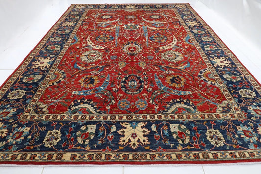 306 x 412 cm | Sickle Leaf Afghan Hand Knotted Carpet