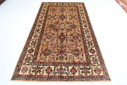 176 x 276 cm |  Kazak Gold Afghan Tribal Hand Knotted Veg Dye Wool carpet