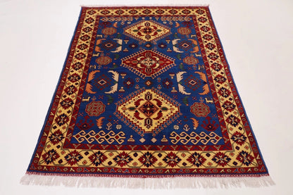 149 x 204 cm | Maranoce Afghan Tribal Hand Knotted Veg Dye Wool Carpet