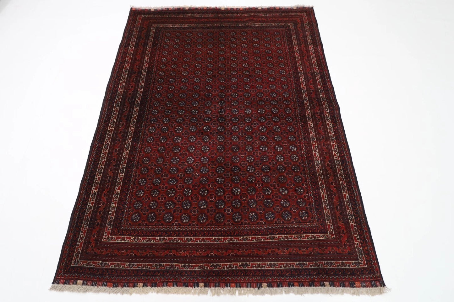 149 x 198 cm | Belgic Tribal Hand Knotted Wool Carpet