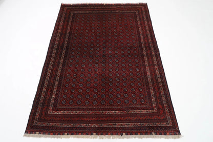 149 x 198 cm | Belgic Tribal Hand Knotted Wool Carpet