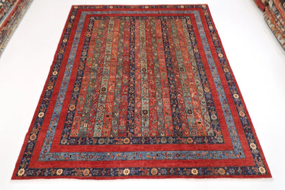 245 x 288 cm | Shawl Afghan Tribal Hand Knotted Carpet
