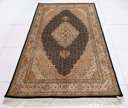 137 x 222 cm | Heriz Tribal Hand Knotted Veg Dye Wool Carpet