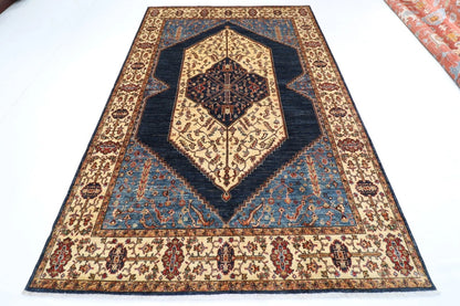 204 x 307 cm | Serapi Afghan Tribal Hand Knotted Carpet