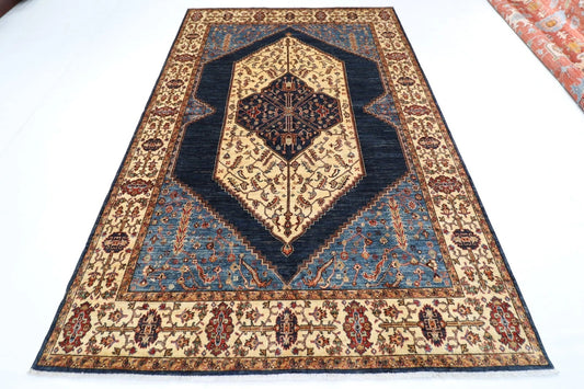 204 x 307 cm | Serapi Afghan Tribal Hand Knotted Carpet