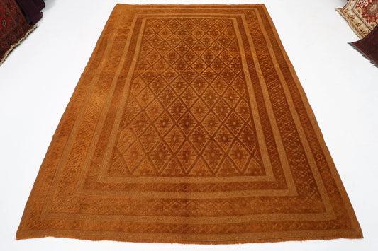 212 x 276 cm | Over Dye Afghan Tribal Hand Knotted Kilim