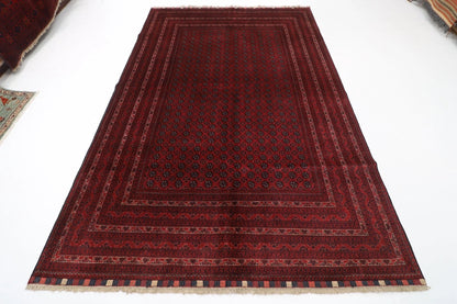 194 x 298 cm | Bokhara Afghan Tribal Hand Knotted Carpet