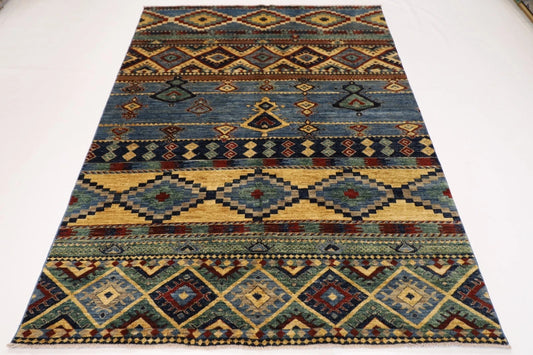187 x 268 cm |  Gabbeh  Afghan Tribal Hand Knotted Veg Dye Wool carpet