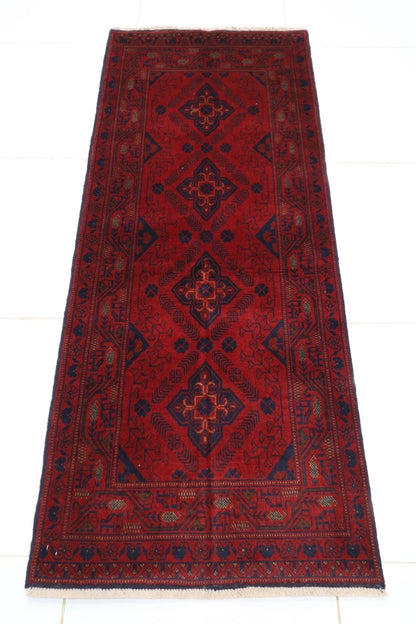 80 x 196 cm | Khal Mohammadi Afghan Tribal Hand Knotted Wool Runner