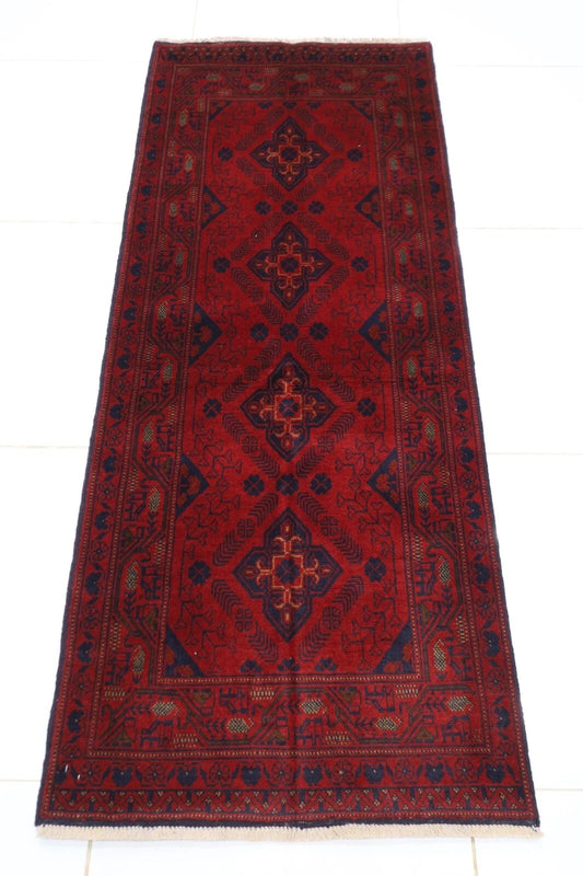 80 x 196 cm | Khal Mohammadi Afghan Tribal Hand Knotted Wool Runner