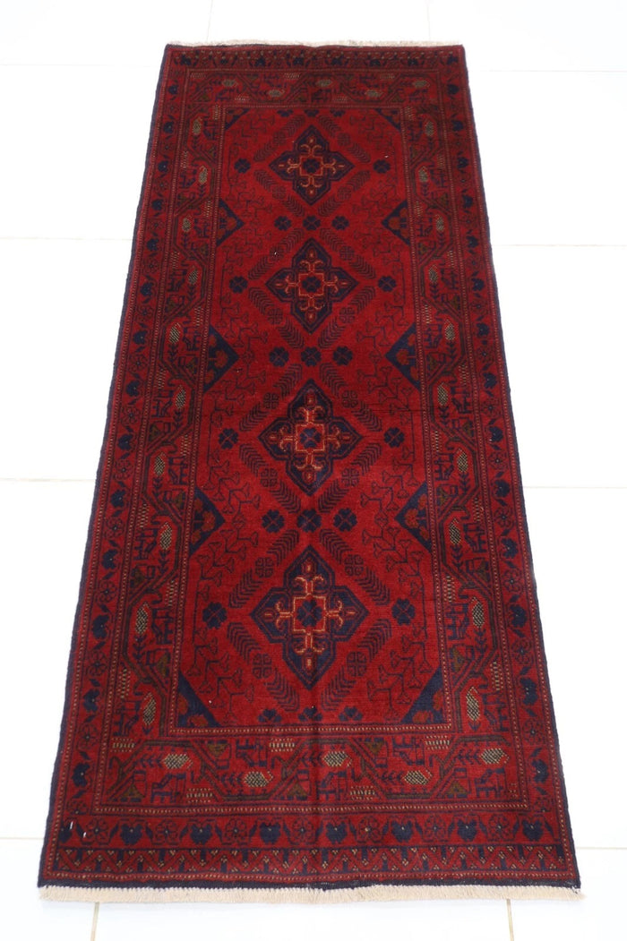 80 x 196 cm | Khal Mohammadi Afghan Tribal Hand Knotted Wool Runner
