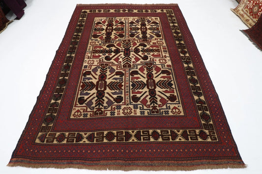 202 x 272 cm | Vintage Flat Weaved Kilim Afghan Tribal Hand Knotted Carpet