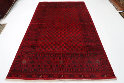 200 x 298 cm | Bokhara Afghan Tribal Hand Knotted Carpet