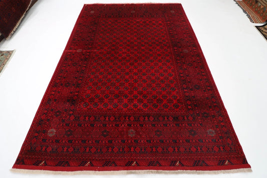 200 x 298 cm | Bokhara Afghan Tribal Hand Knotted Carpet
