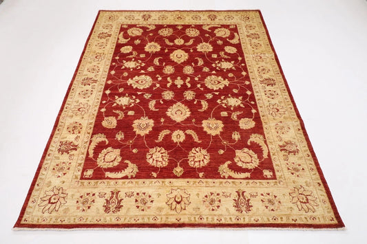177 x 223 cm | Chobi Afghan Tribal Hand Knotted Veg Dye Wool Carpet