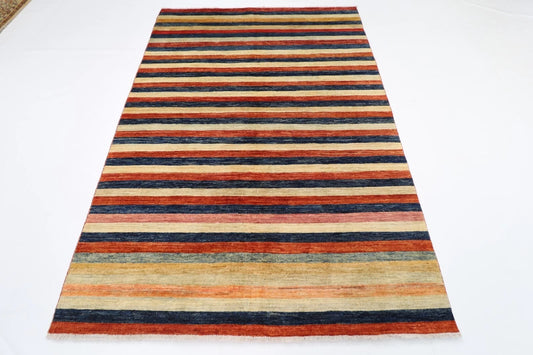167 x 240 cm | Gabbeh Afghan Tribal Hand Knotted Veg Dye Wool Carpet