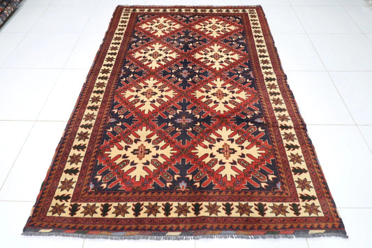 176 x 256 cm | Maranoce Afghan Tribal Hand Knotted Veg Dye Wool Carpet