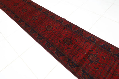 80 x 492 cm | Khal Mohammadi Afghan Tribal Hand Knotted Wool Runner