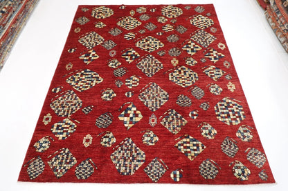 250 x 296 cm | Pomegranate Afghan Tribal Hand Knotted Carpet