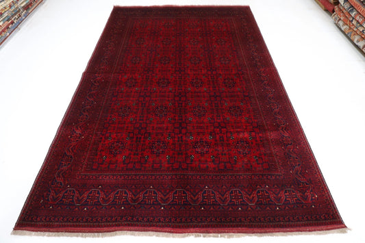 200 x 296 cm | Belgic Afghan Tribal Hand Knotted Carpet