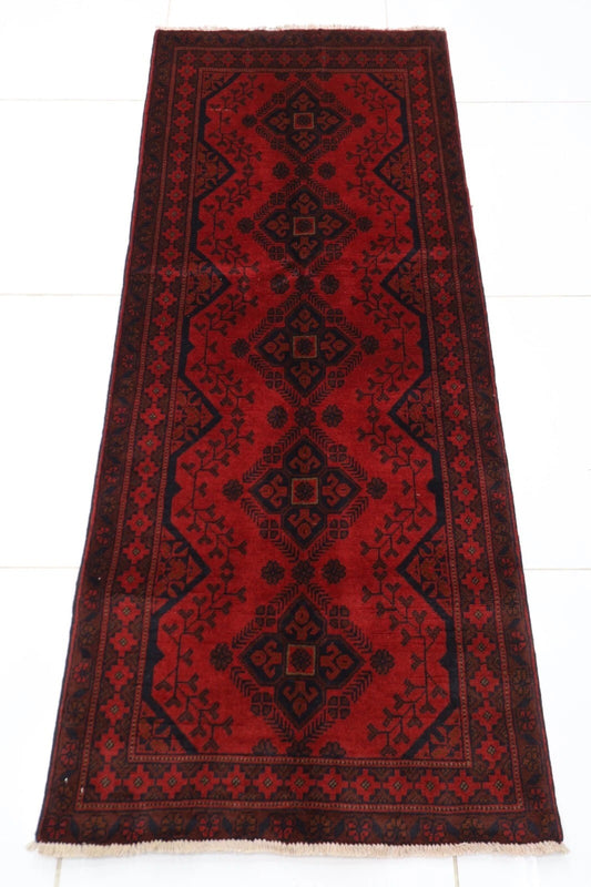 80 x 190 cm | Khal Mohammadi Afghan Tribal Hand Knotted Wool Runner