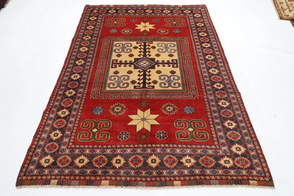 174 x 234 cm | Maranoce Afghan Tribal Hand Knotted Veg Dye Wool Carpet