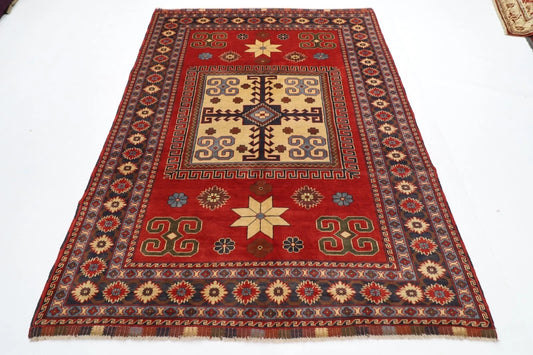 174 x 234 cm | Maranoce Afghan Tribal Hand Knotted Veg Dye Wool Carpet