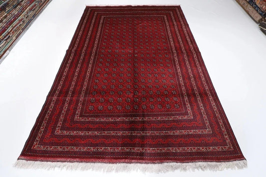 198 x 290 cm | Bokhara Afghan Tribal Hand Knotted Carpet