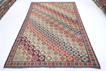 212 x 299 cm | Sumak Afghan Tribal Hand Knotted Kilim