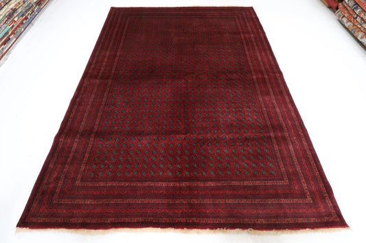 206 x 286 cm | Fine Mori Bokhara Afghan Tribal Hand Knotted Carpet