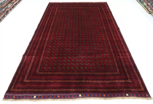 202 x 299 cm | Fine Mori Bokhara Afghan Tribal Hand Knotted Carpet