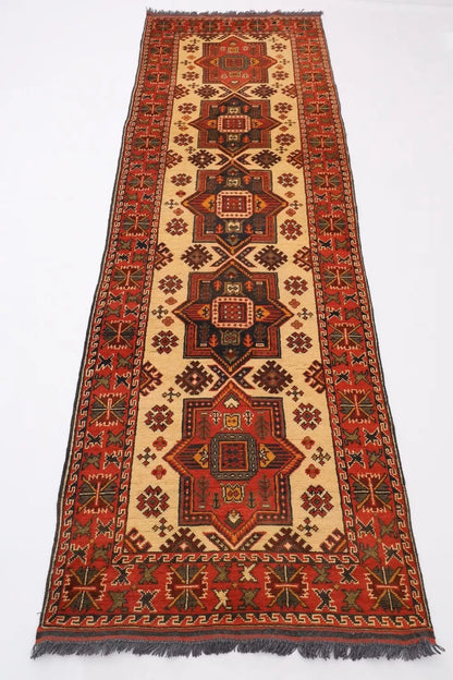 90 x 273 cm | Maranoce Afghan Tribal Hand Knotted Wool Runner
