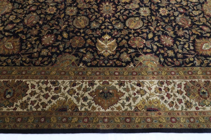 308 x 317 cm | Floral Afghan Tribal Hand Knotted Wool Square Carpet