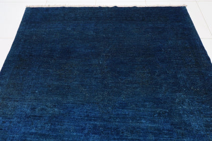 190 x 275 cm | Gabbeh Blue Afghan Tribal Hand Knotted Veg Dye Wool Carpet